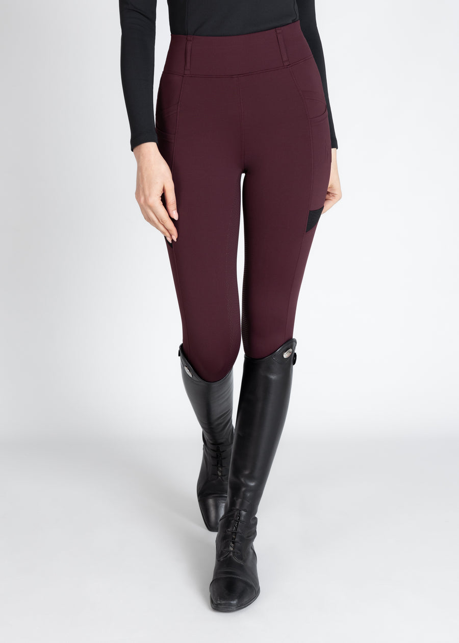 Tech Riding Leggings (Burgundy)