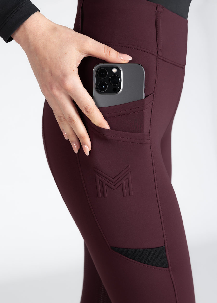 Tech Riding Leggings (Burgundy)