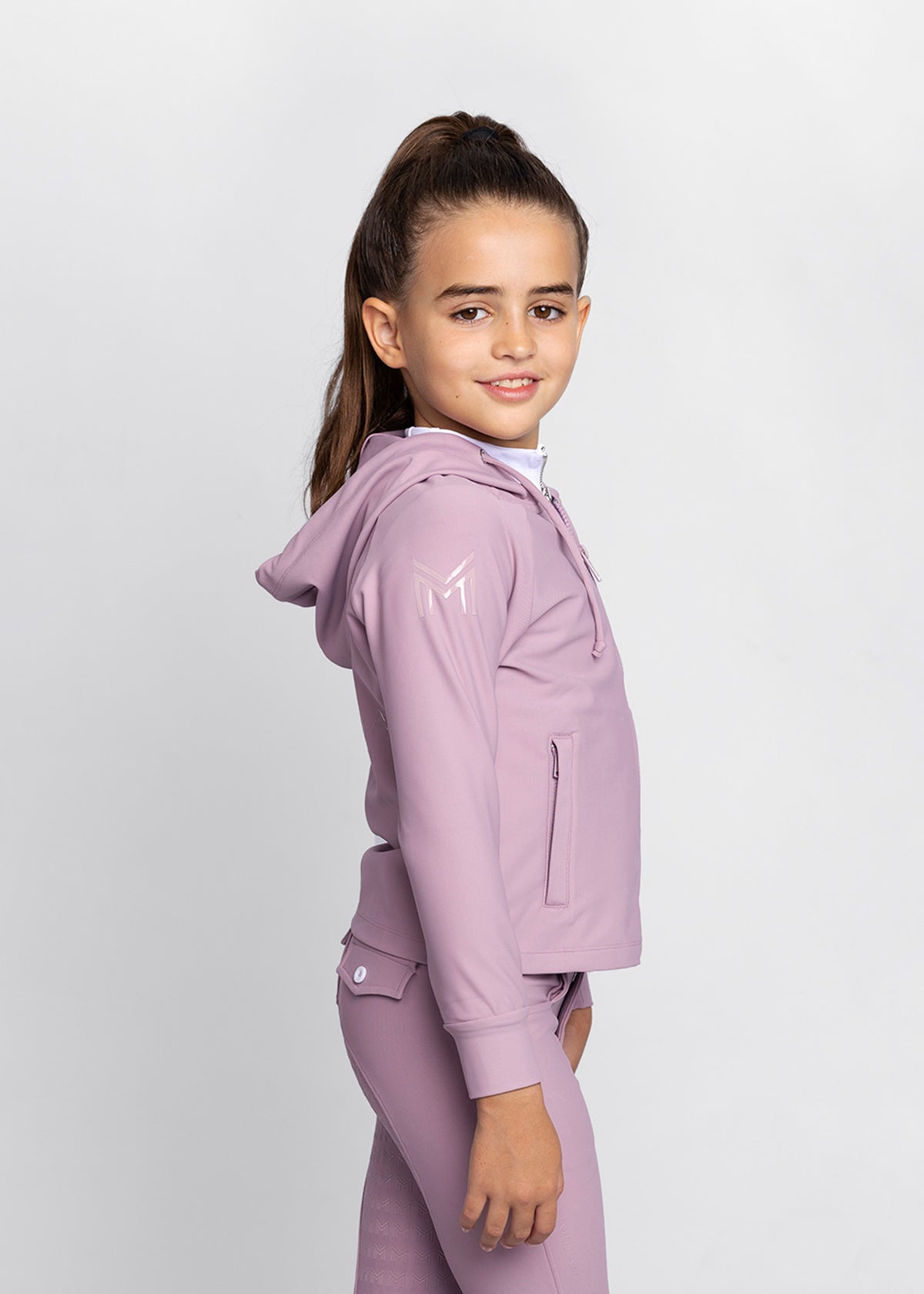 Zip Code Reflection YR Reflection Zip Hoodie (Mauve) – Maximilian Equestrian