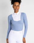 Sienna Long Sleeve Show Shirt (Iris Blue)