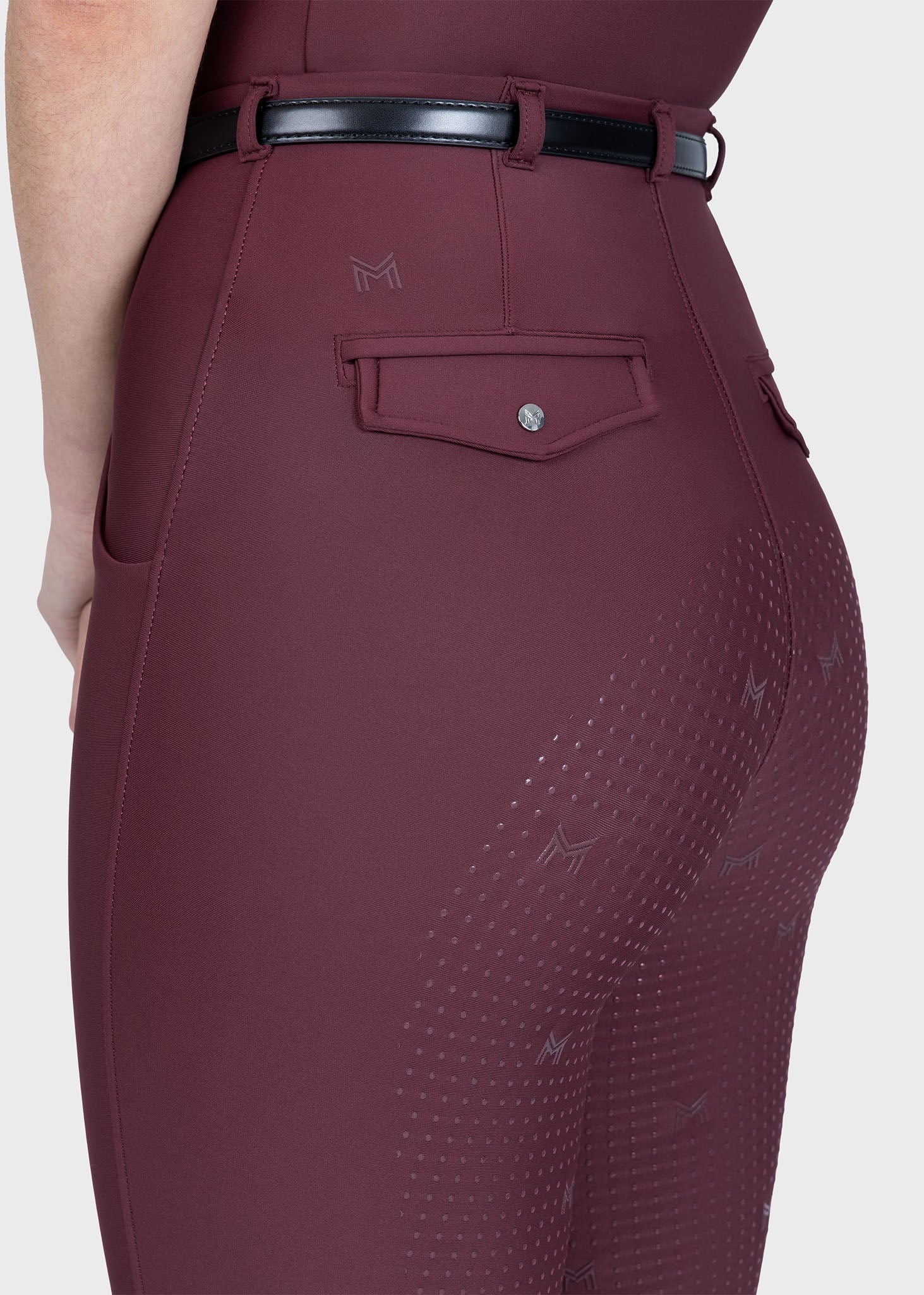 Halo Riding Leggings + Belt (Rosewood)