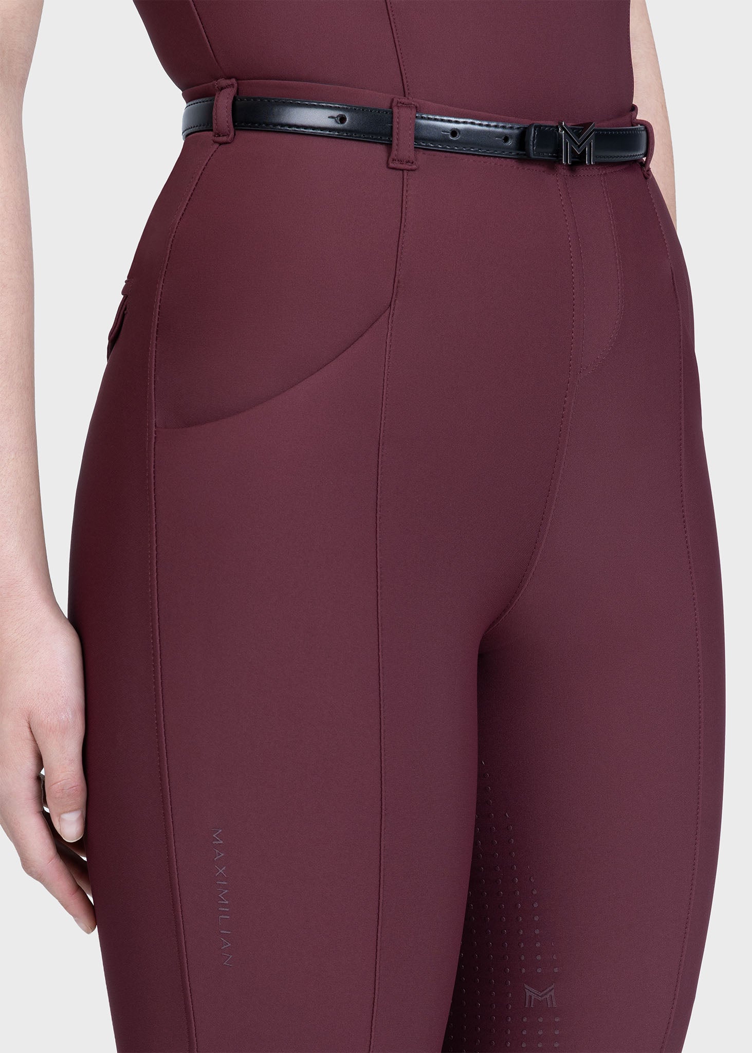 Velya Riding Leggings + Belt (Rosewood)