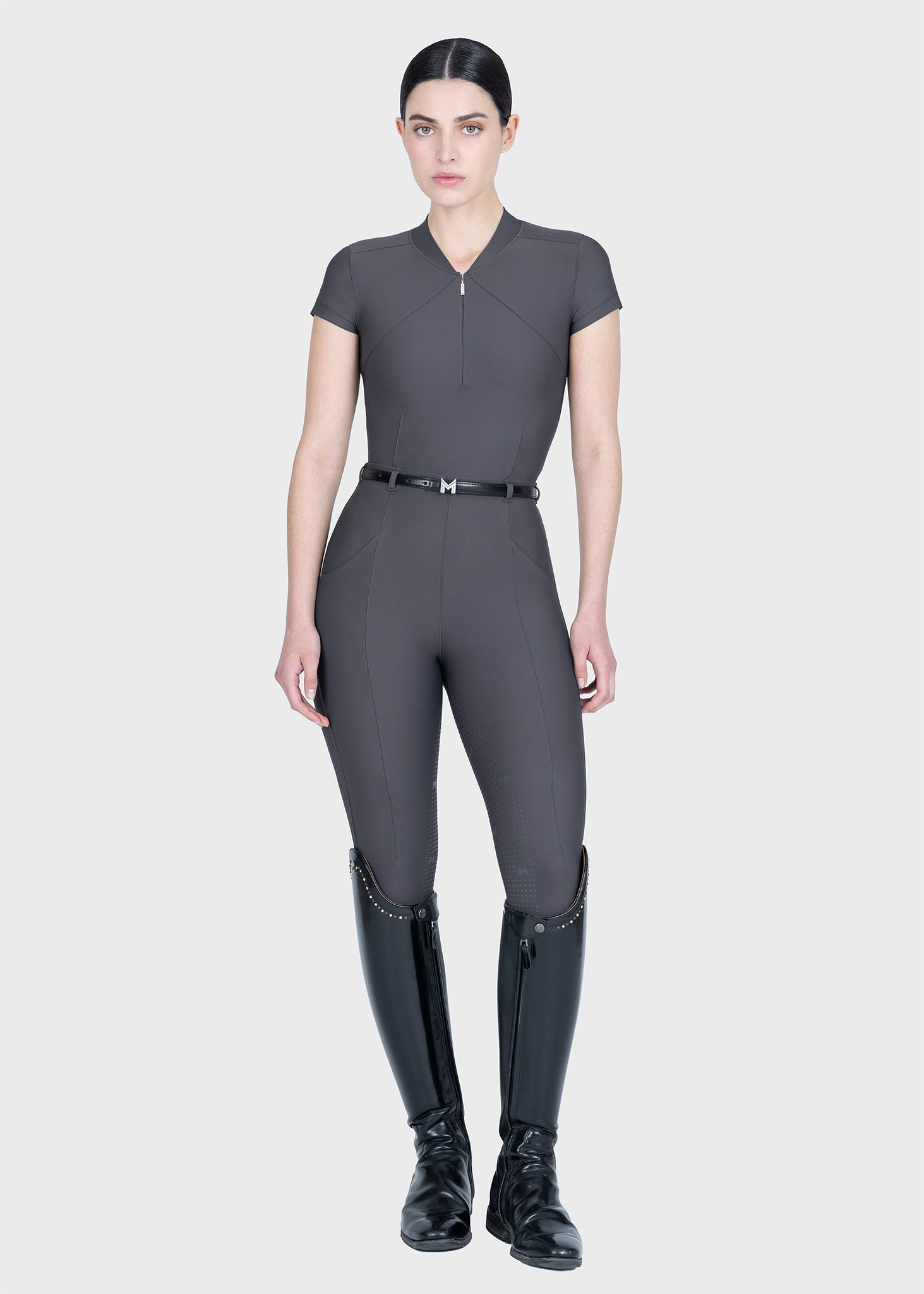 Velya Riding Leggings + Belt (Graphite)