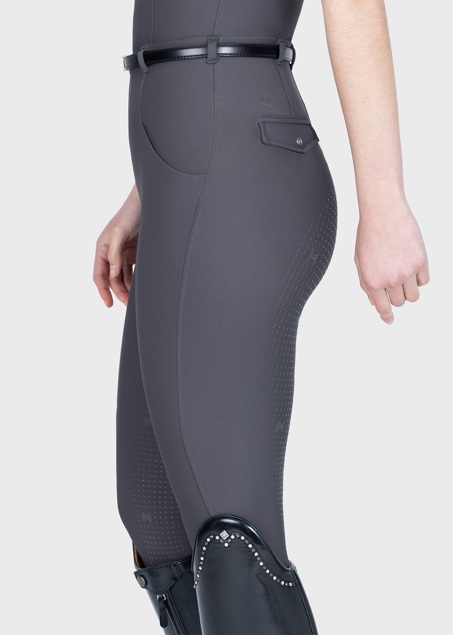 Velya Riding Leggings + Belt (Graphite)