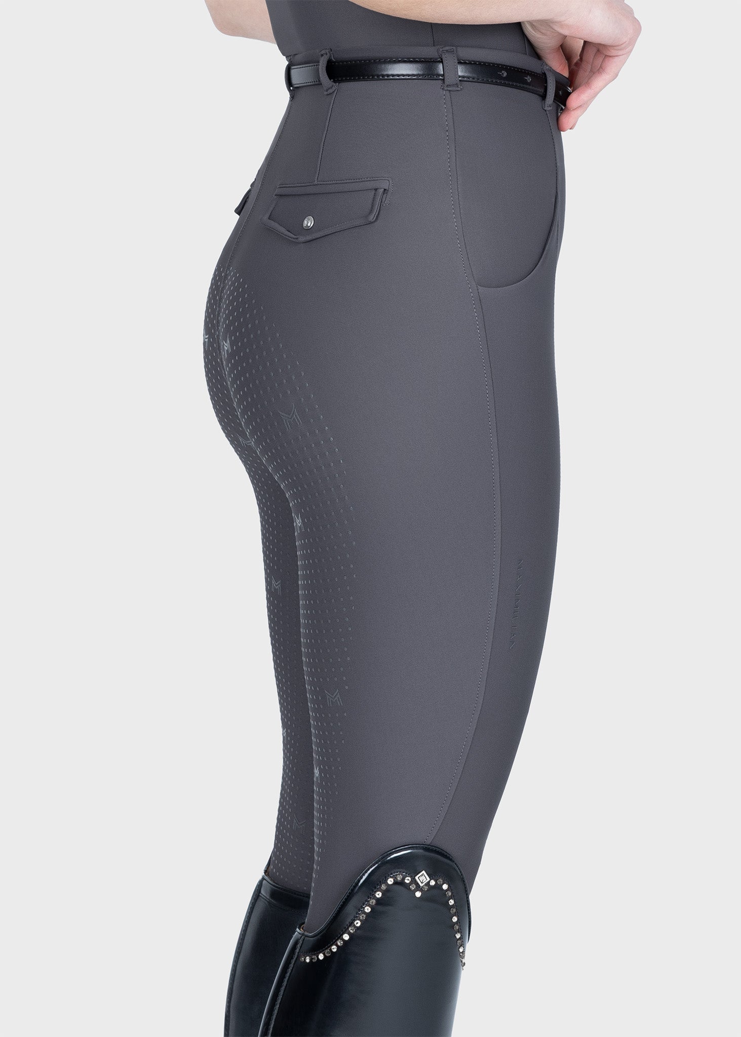 Velya Riding Leggings + Belt (Graphite)
