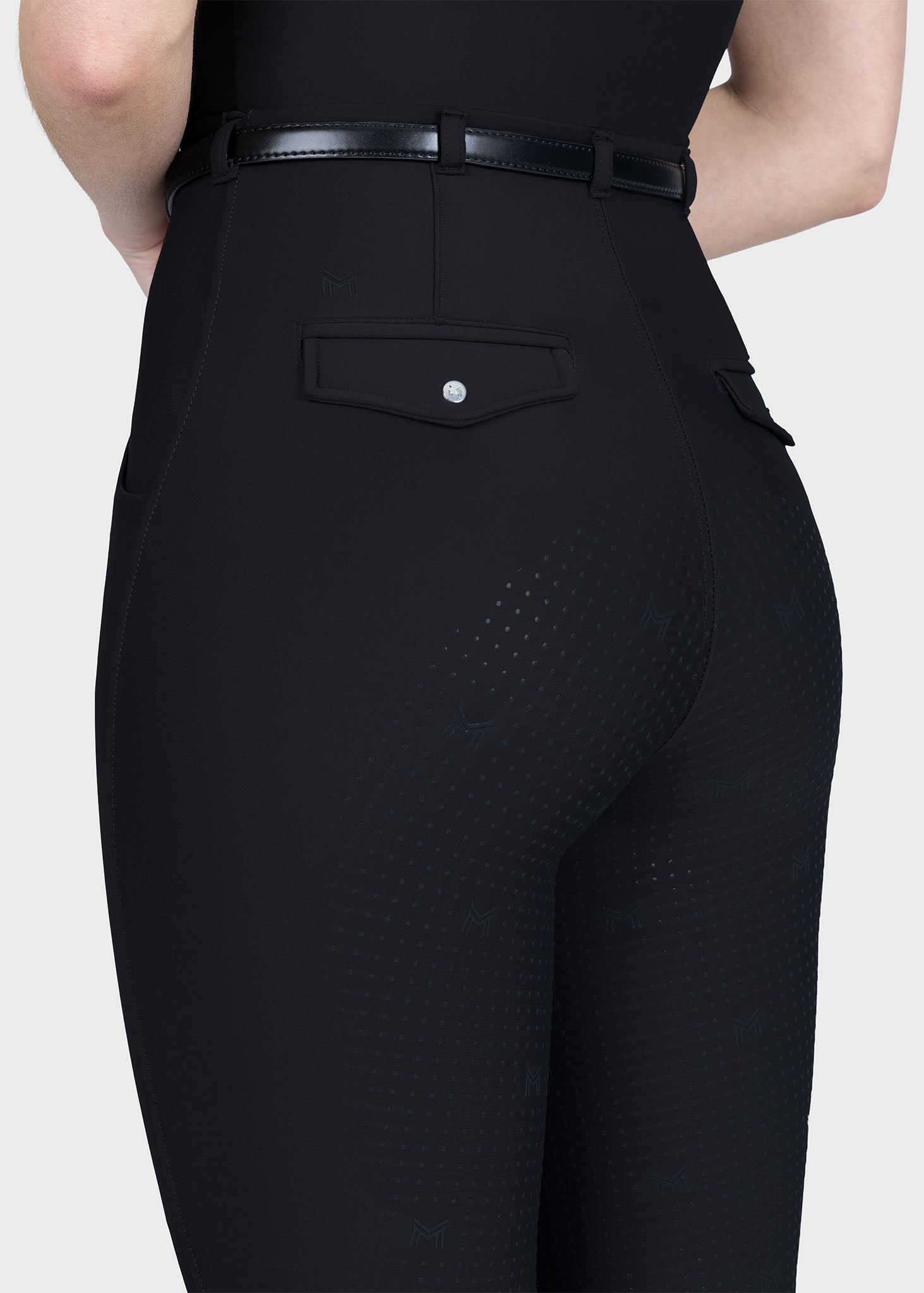 Halo Riding Leggings + Belt (Black)