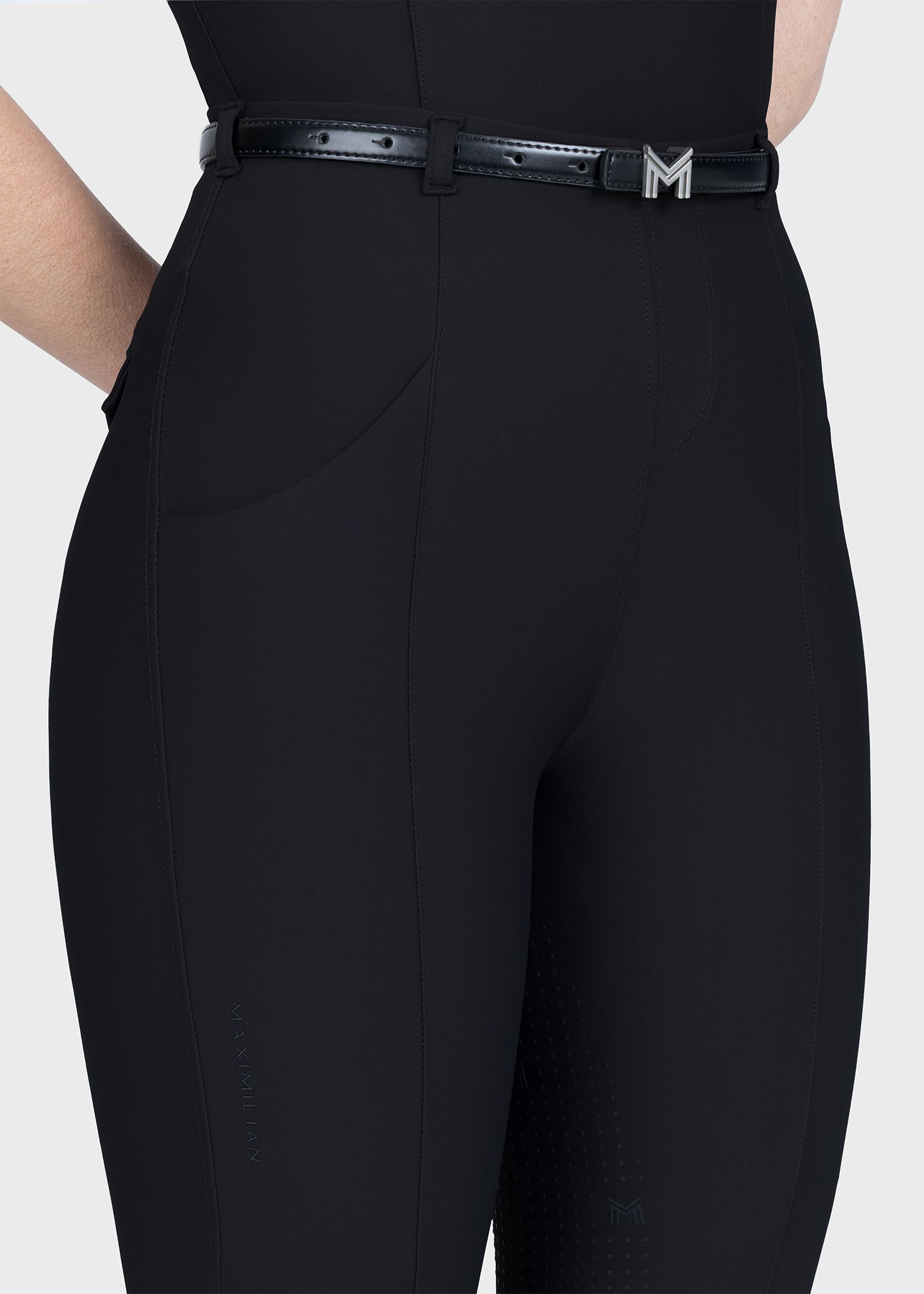 Halo Riding Leggings + Belt (Black)