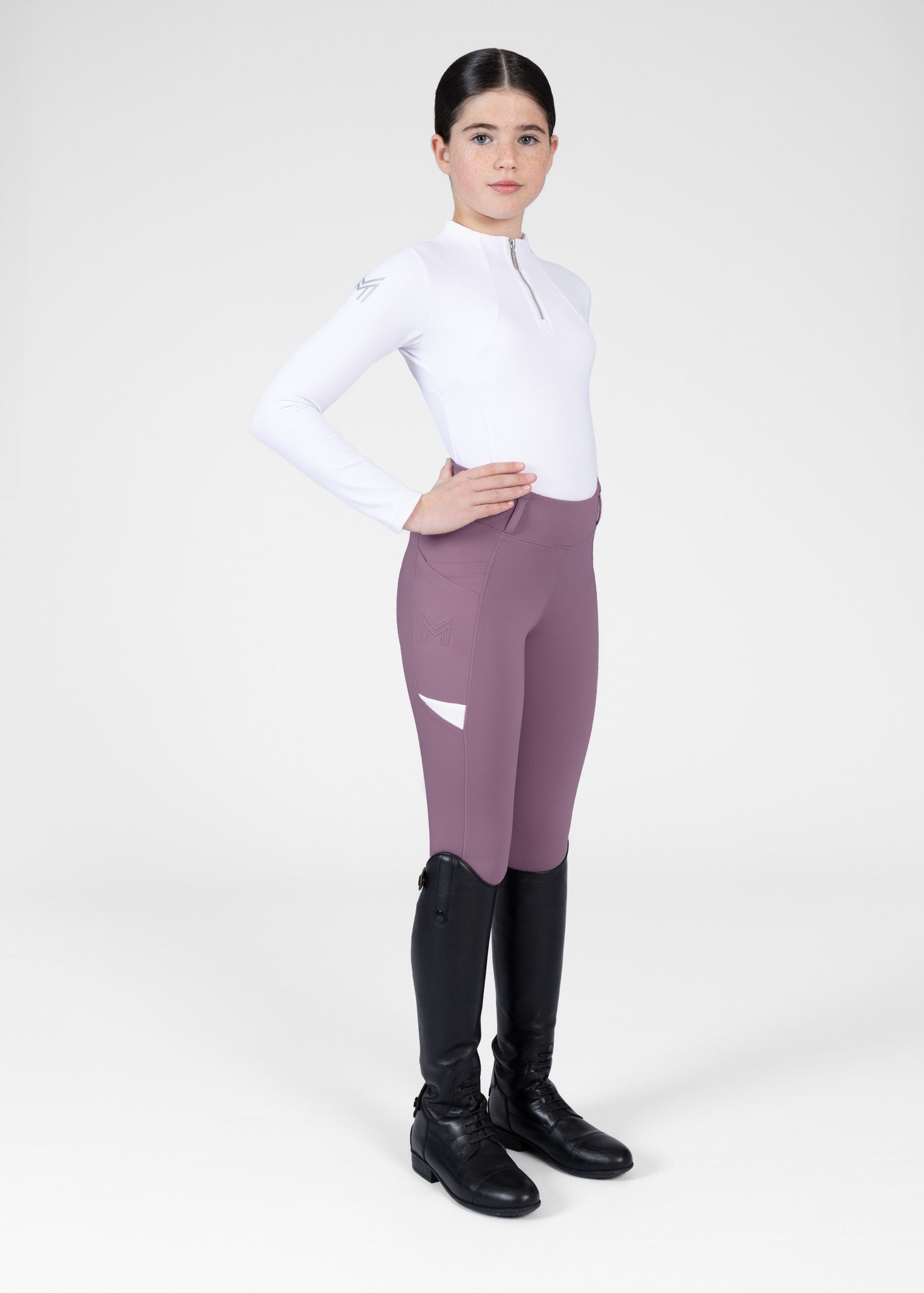 YR Tech Riding Leggings (Plum)