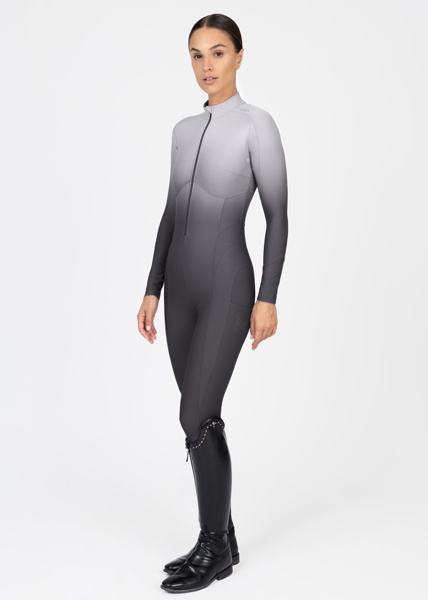 Ombré Riding Jumpsuit (Graphite)
