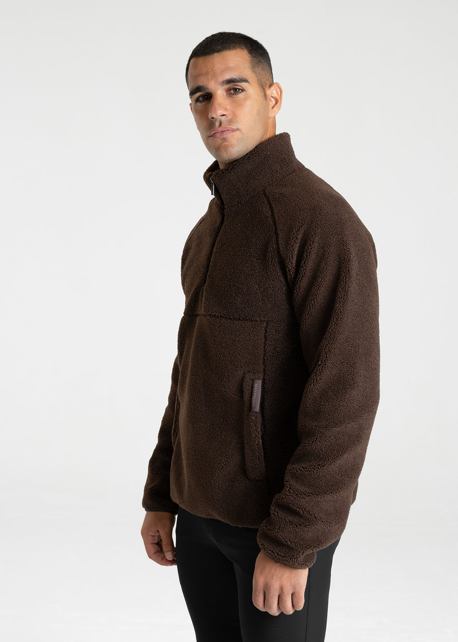 Clan Teddy Halfzip (Chocolate)