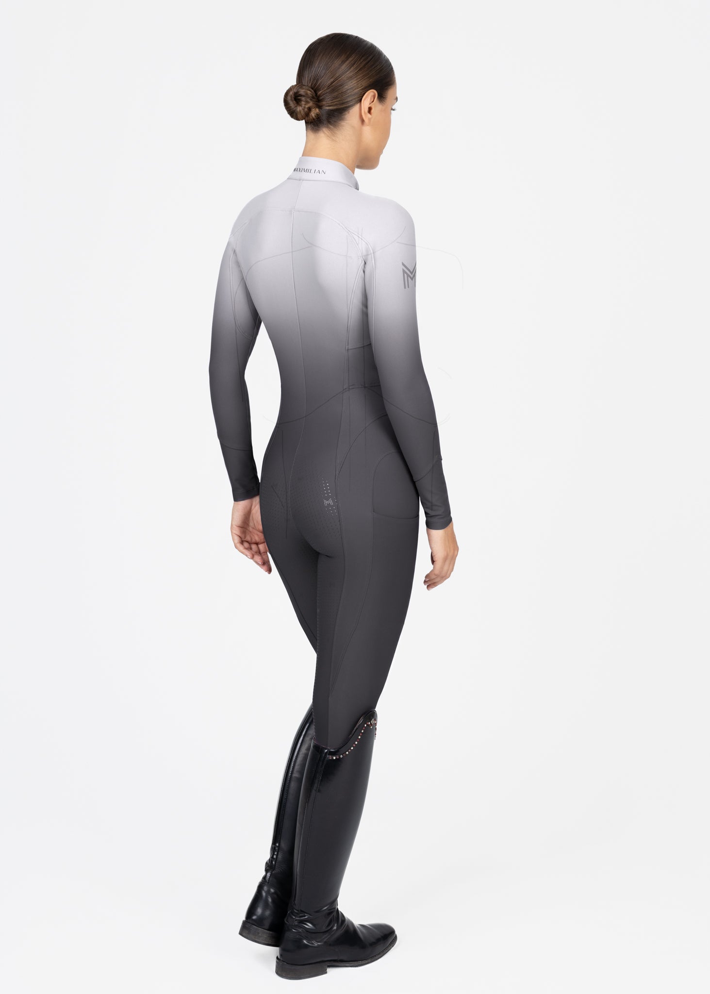 Ombré Riding Jumpsuit (Graphite)
