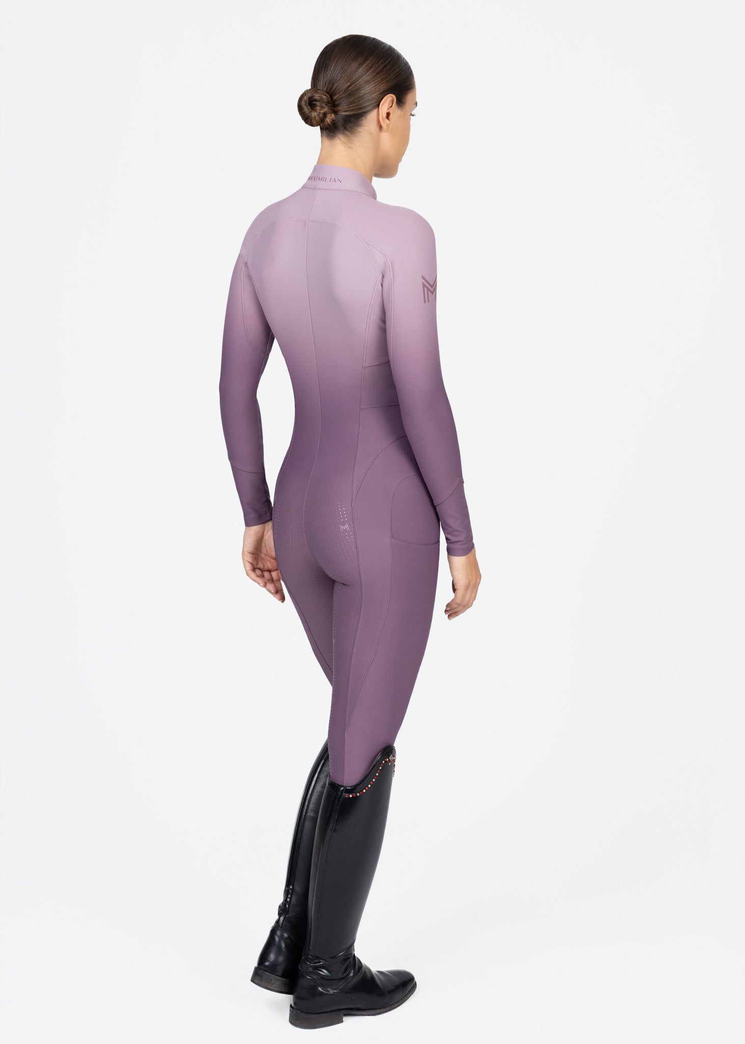 Ombré Riding Jumpsuit (Plum)