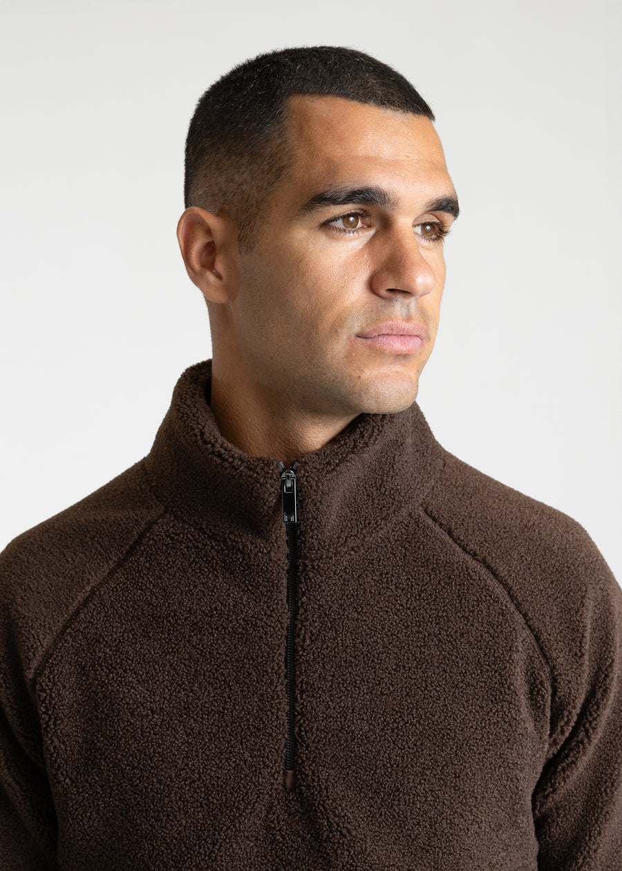 Clan Teddy Halfzip (Chocolate)