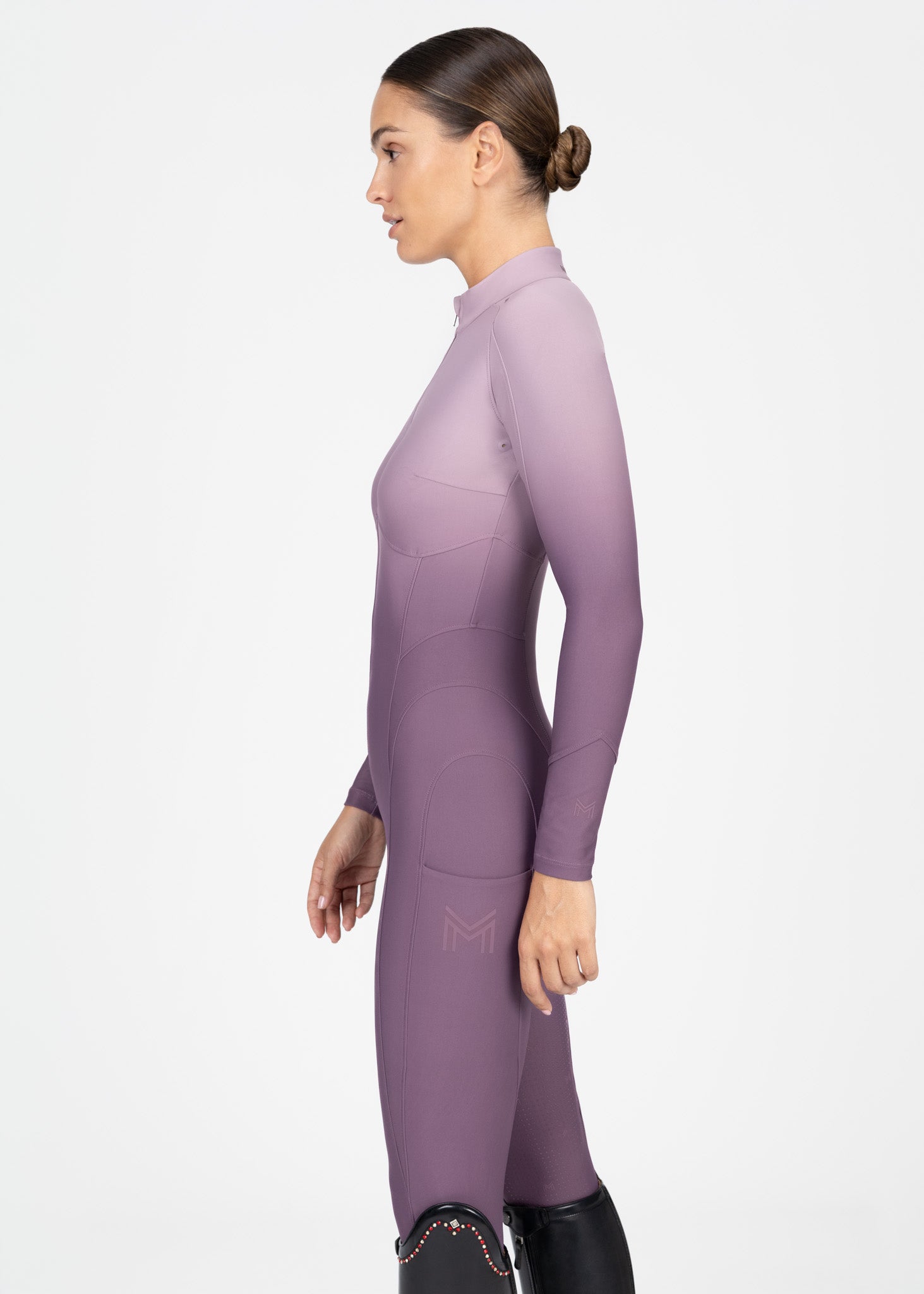 Ombré Riding Jumpsuit (Plum)