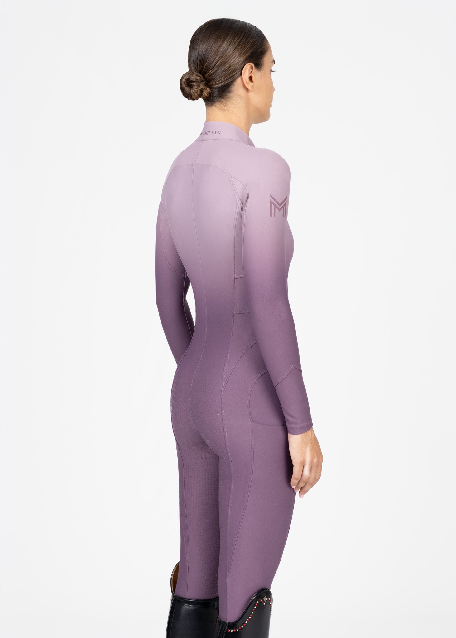 Ombré Riding Jumpsuit (Plum)