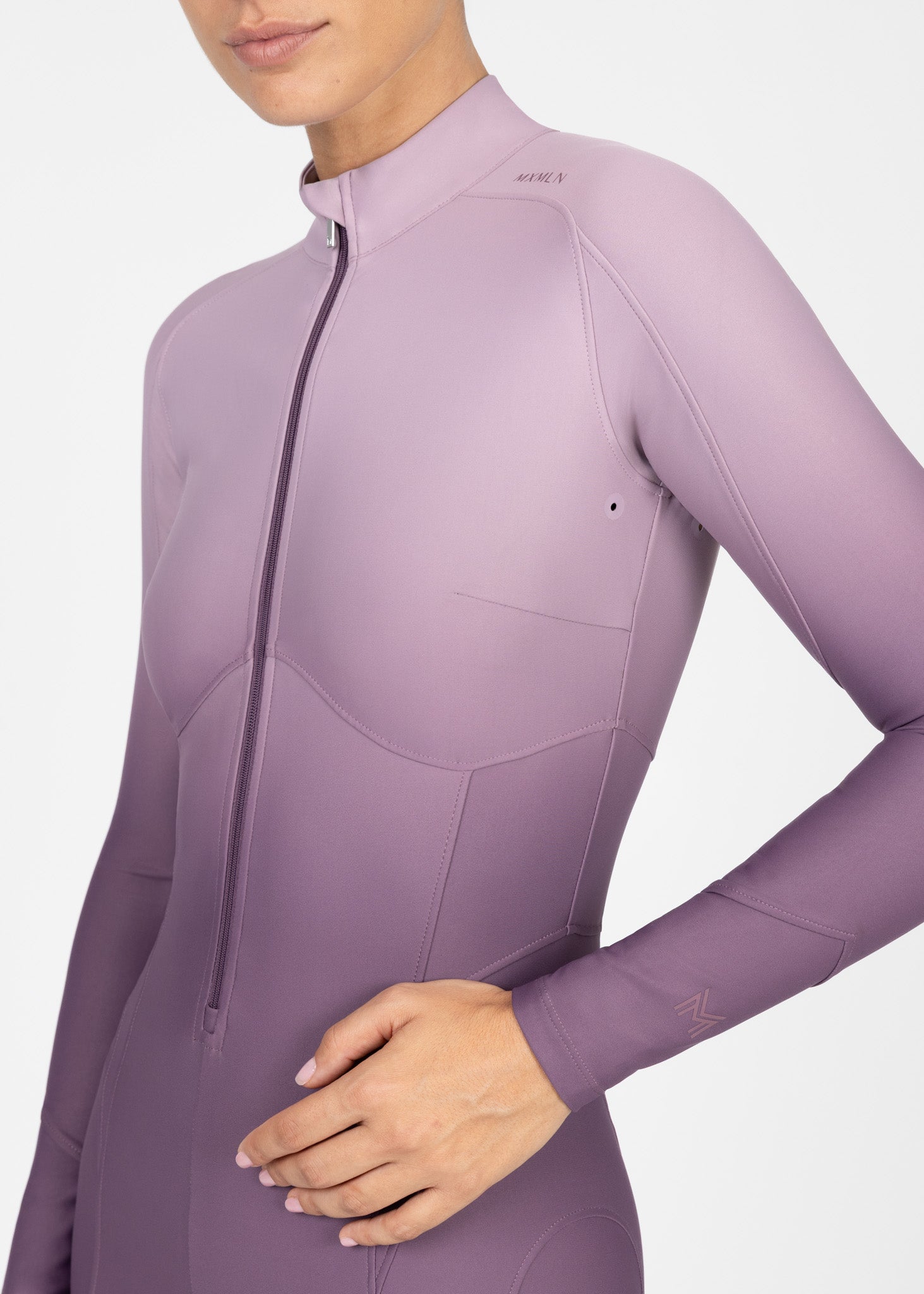 Ombré Riding Jumpsuit (Plum)
