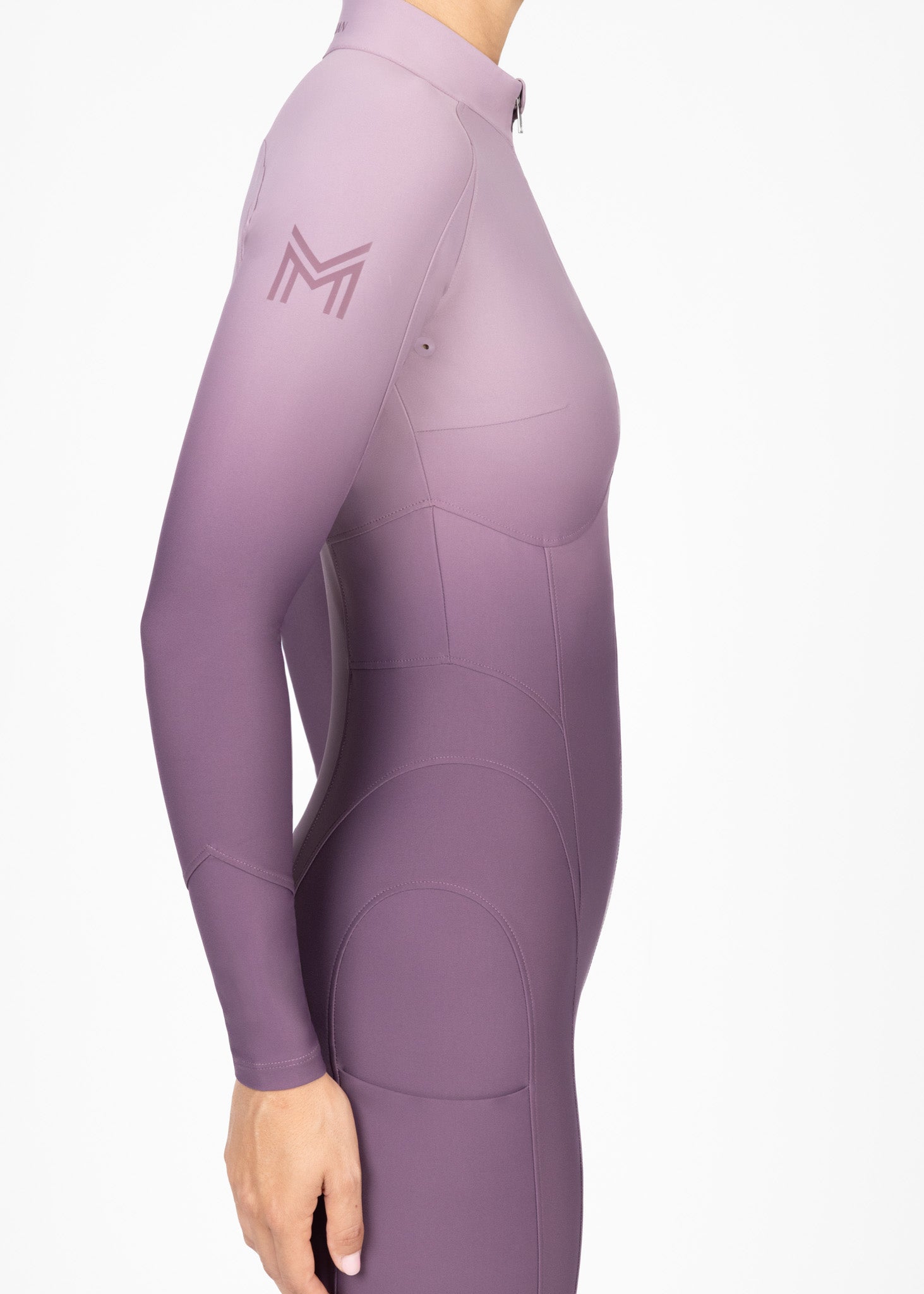 Ombré Riding Jumpsuit (Plum)