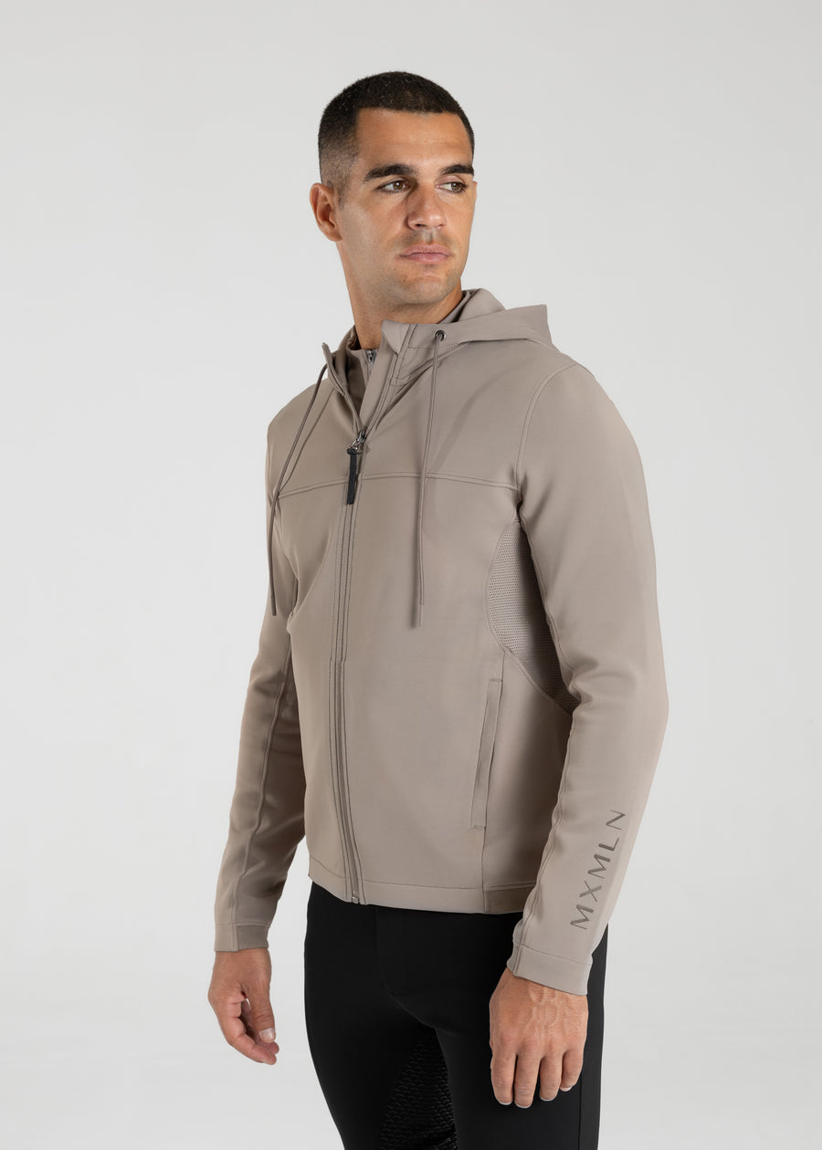 Club Zip Hoodie (Taupe)