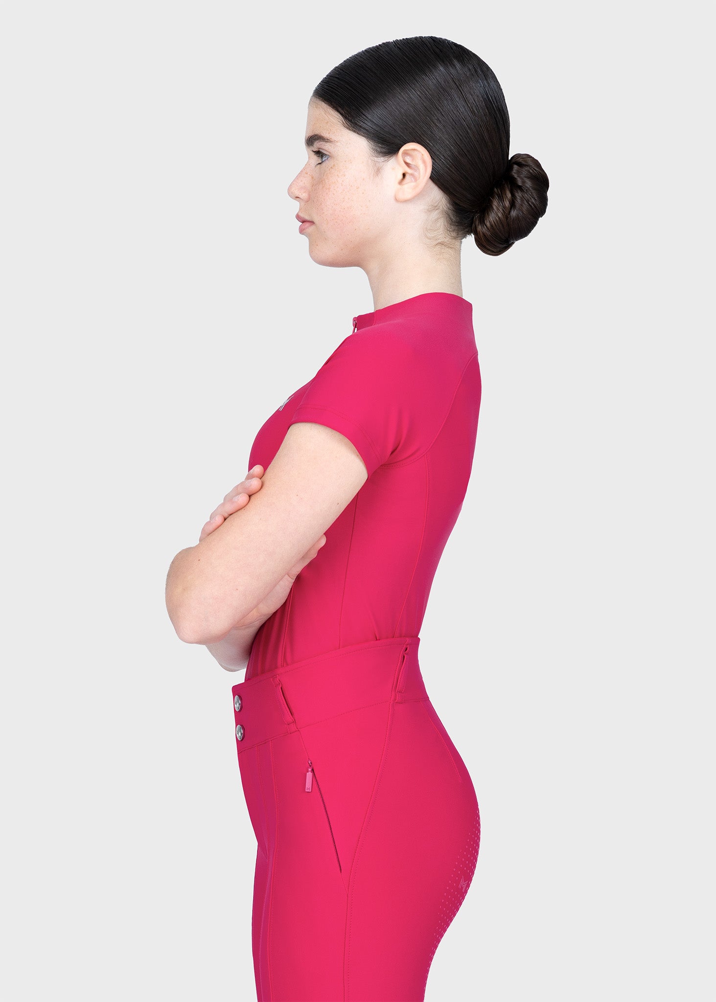 YR Nora Short Sleeve Base Layer (Cranberry)