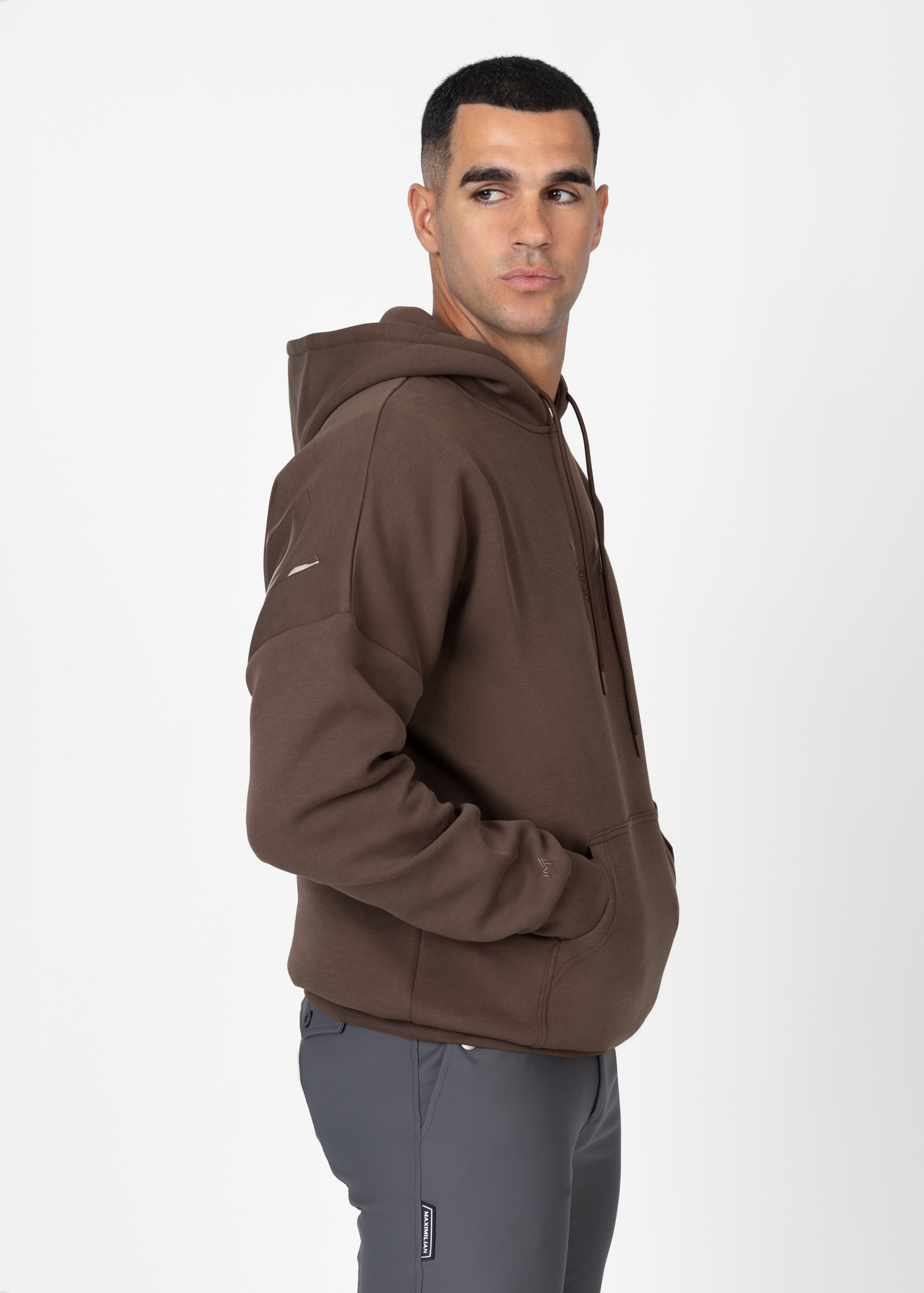 Men Icon Oversized Hoodie (Mocha) – Maximilian Equestrian