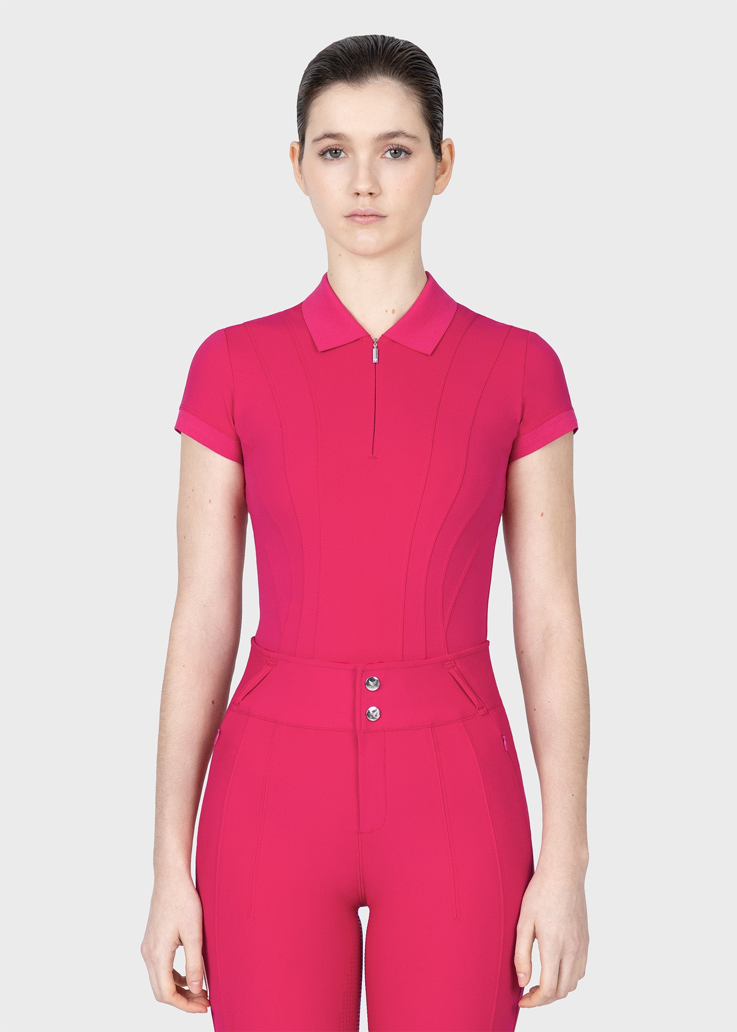 Arc Short Sleeve Polo Shirt (Cranberry)