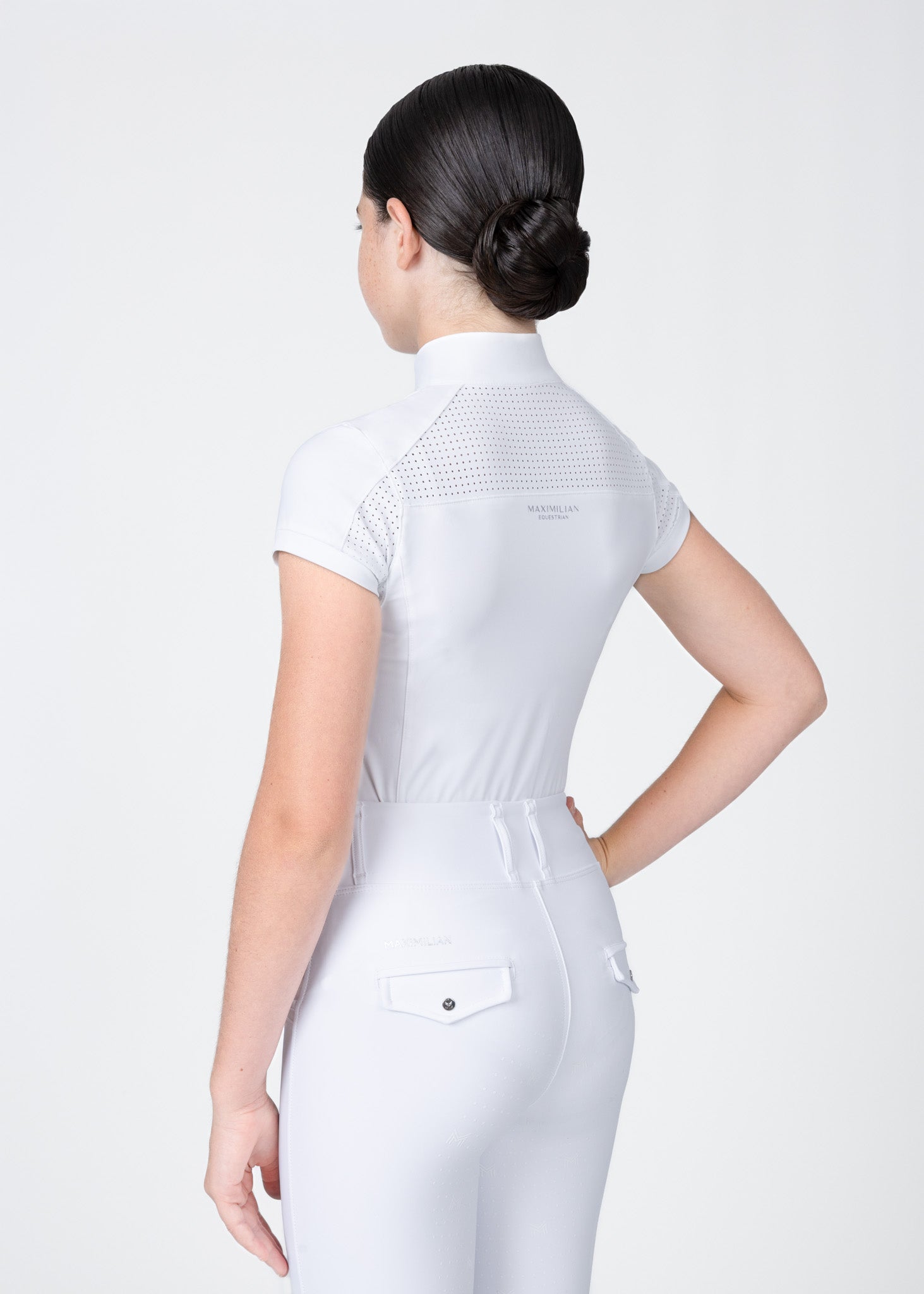 YR Aveen Short Sleeve Show Shirt (White)