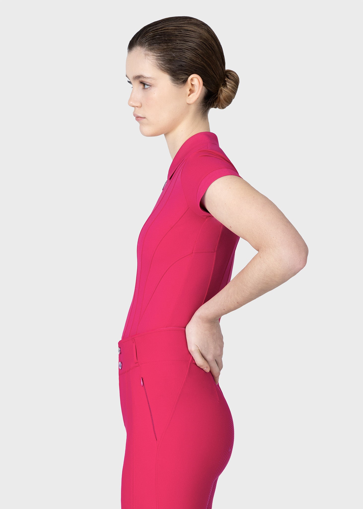 Arc Short Sleeve Polo Shirt (Cranberry)