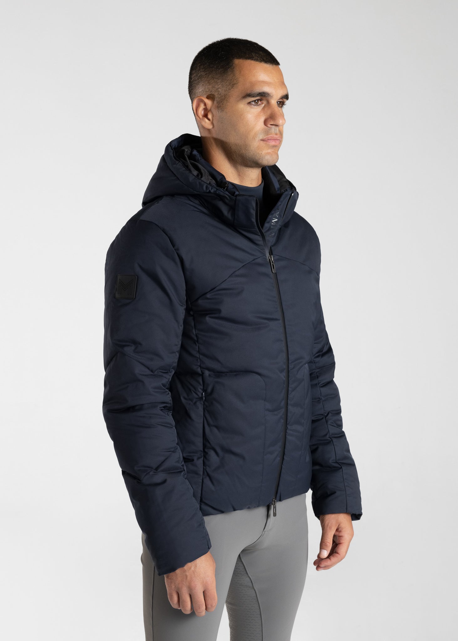 Elan Puffer Jacket (Navy) – Maximilian Equestrian