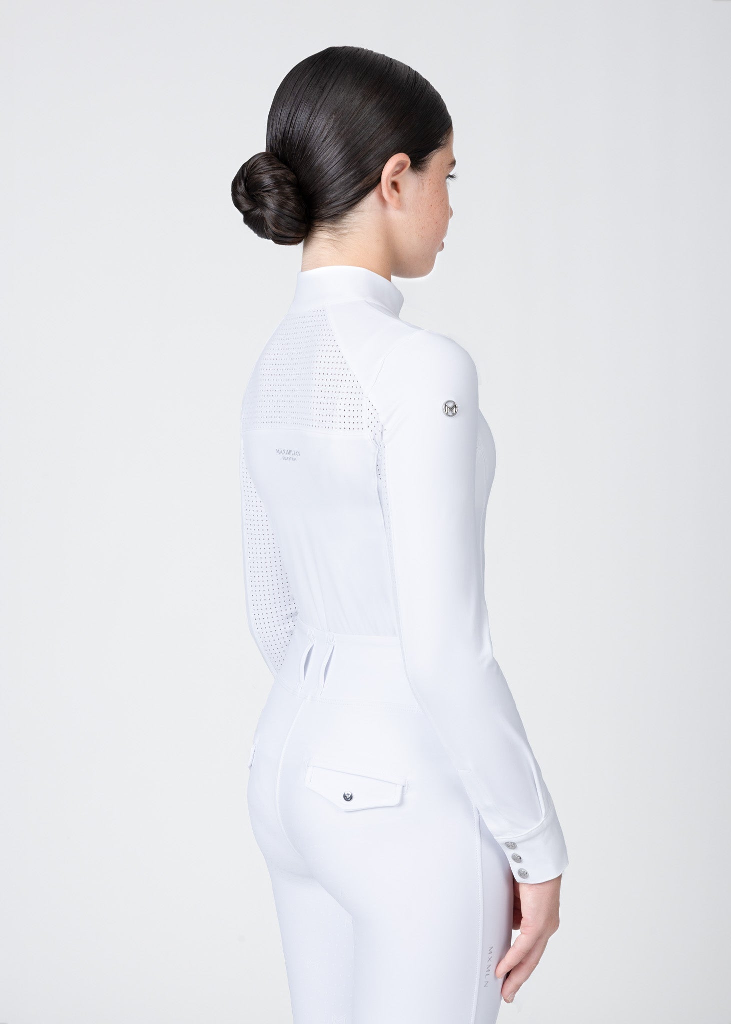 YR Aveen Long Sleeve Show Shirt (White)