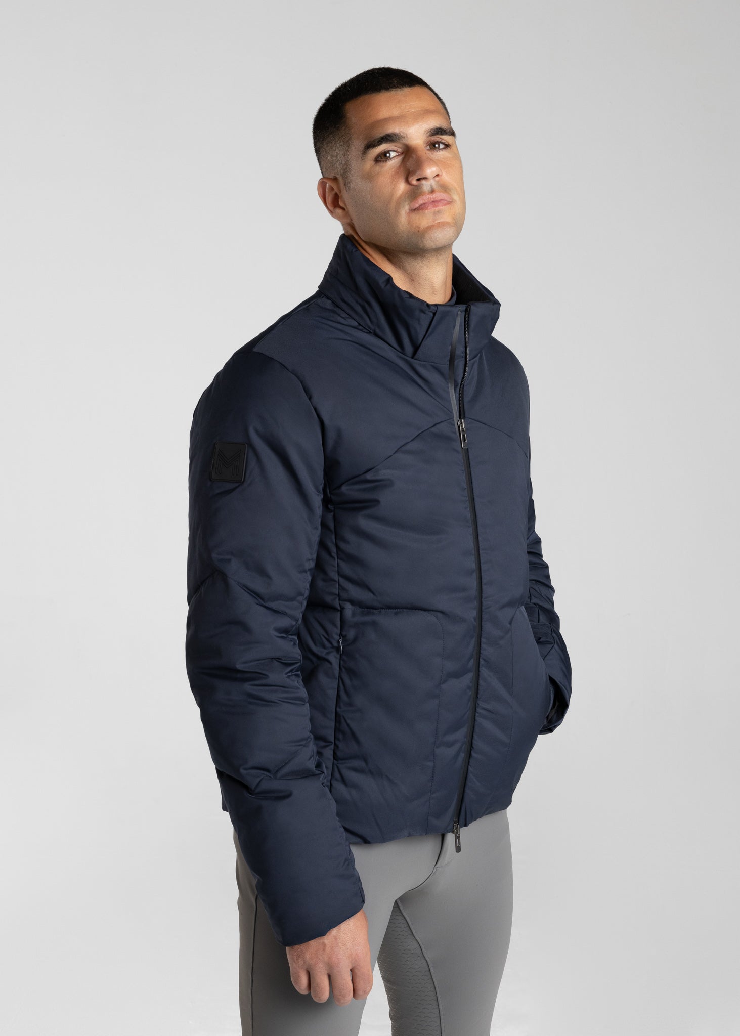 Elan Puffer Jacket (Navy) – Maximilian Equestrian