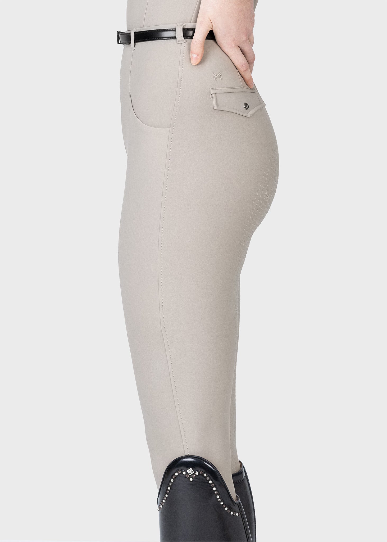 Velya Riding Leggings + Belt (Soft Taupe)