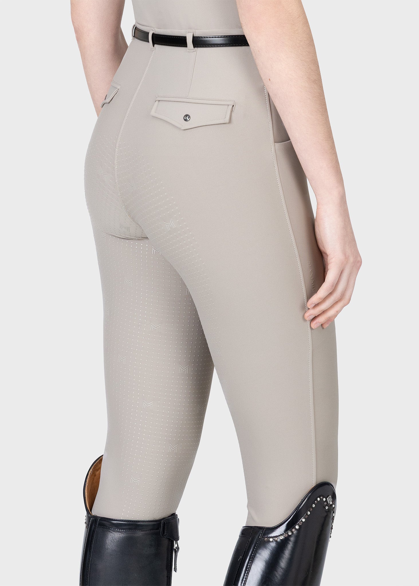 Velya Riding Leggings + Belt (Soft Taupe)