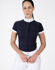 Aira Short Sleeve Show Shirt (Navy)