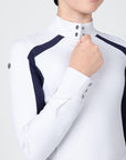 YR Aveen Long Sleeve Show Shirt (White/Navy)