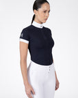 Aira Short Sleeve Show Shirt (Navy)