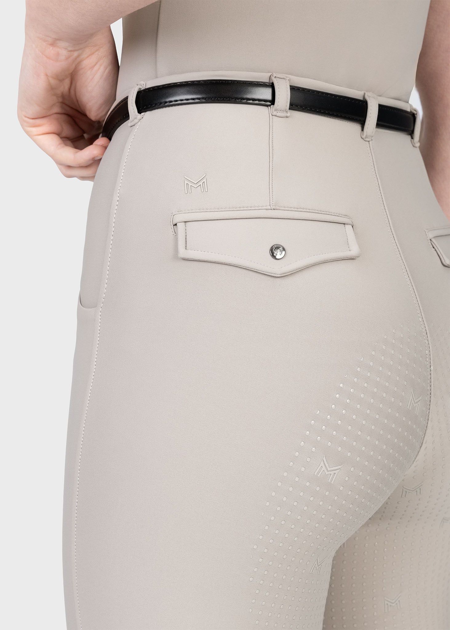 Velya Riding Leggings + Belt (Soft Taupe)