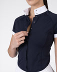 Aira Short Sleeve Show Shirt (Navy)