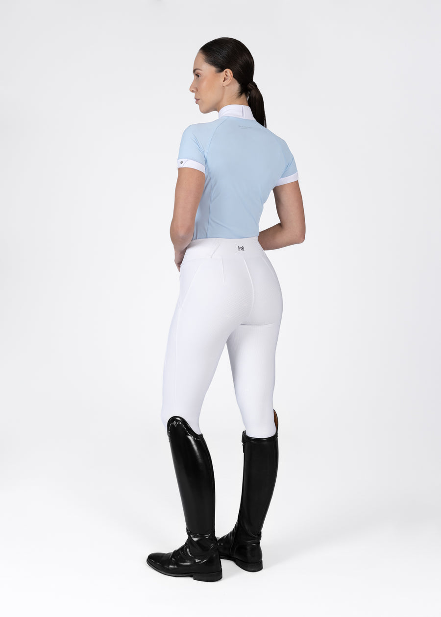 Aira Short Sleeve Show Shirt (Aqua)