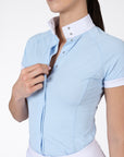 Aira Short Sleeve Show Shirt (Aqua)