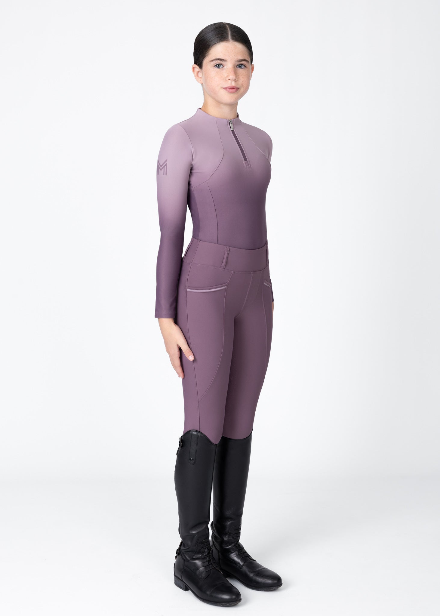 YR Ombré Long Sleeve Base Layer (Plum)