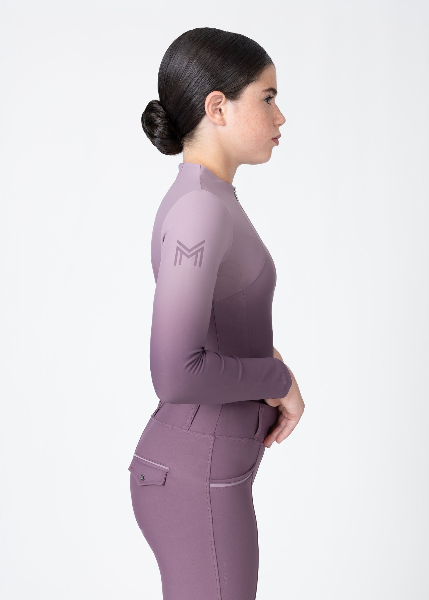 YR Ombré Long Sleeve Base Layer (Plum)
