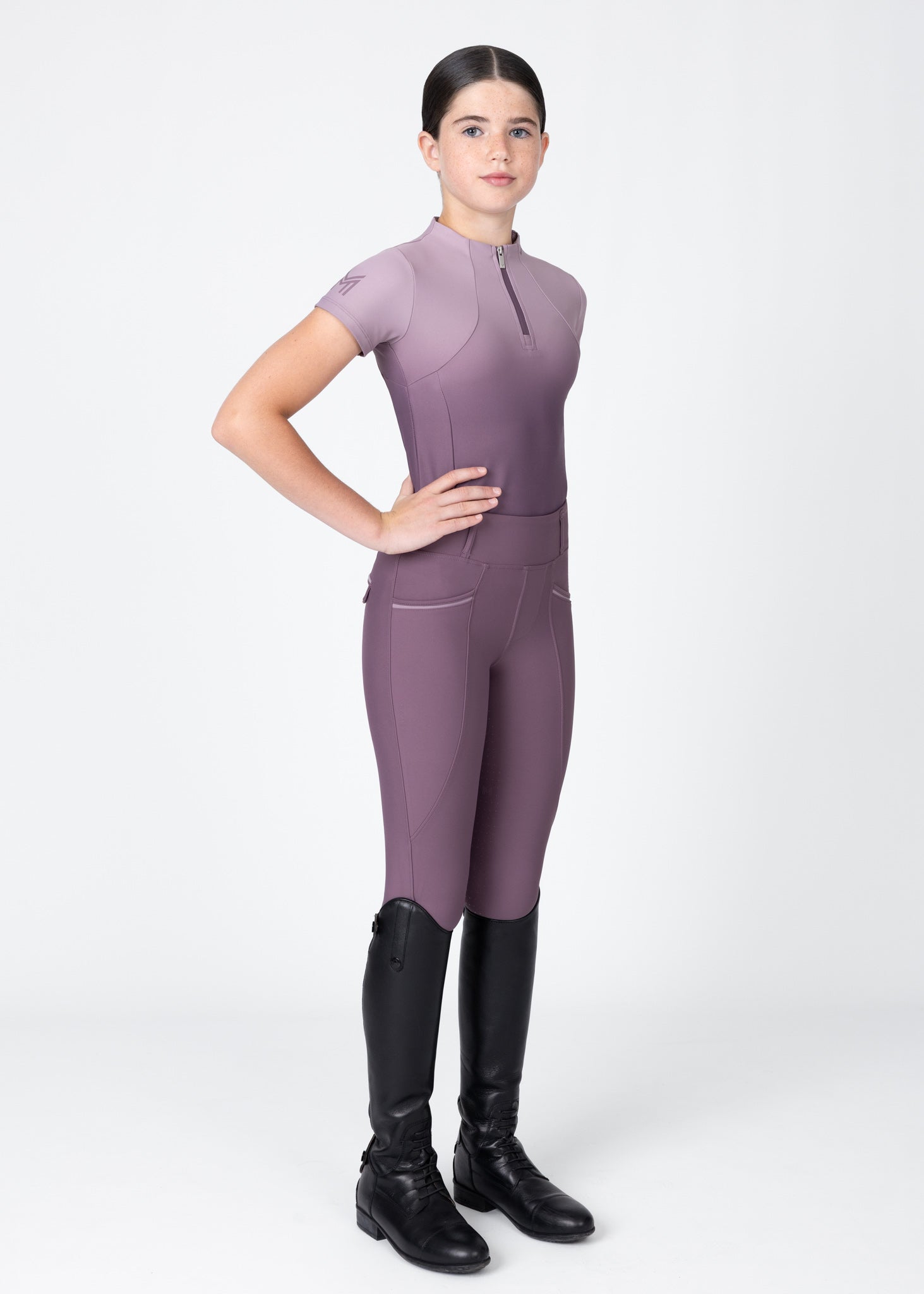 YR Ombré Short Sleeve Base Layer (Plum)