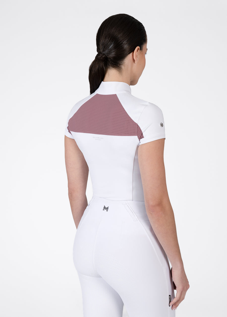 Aveen Show Shirt (White/Mauve)