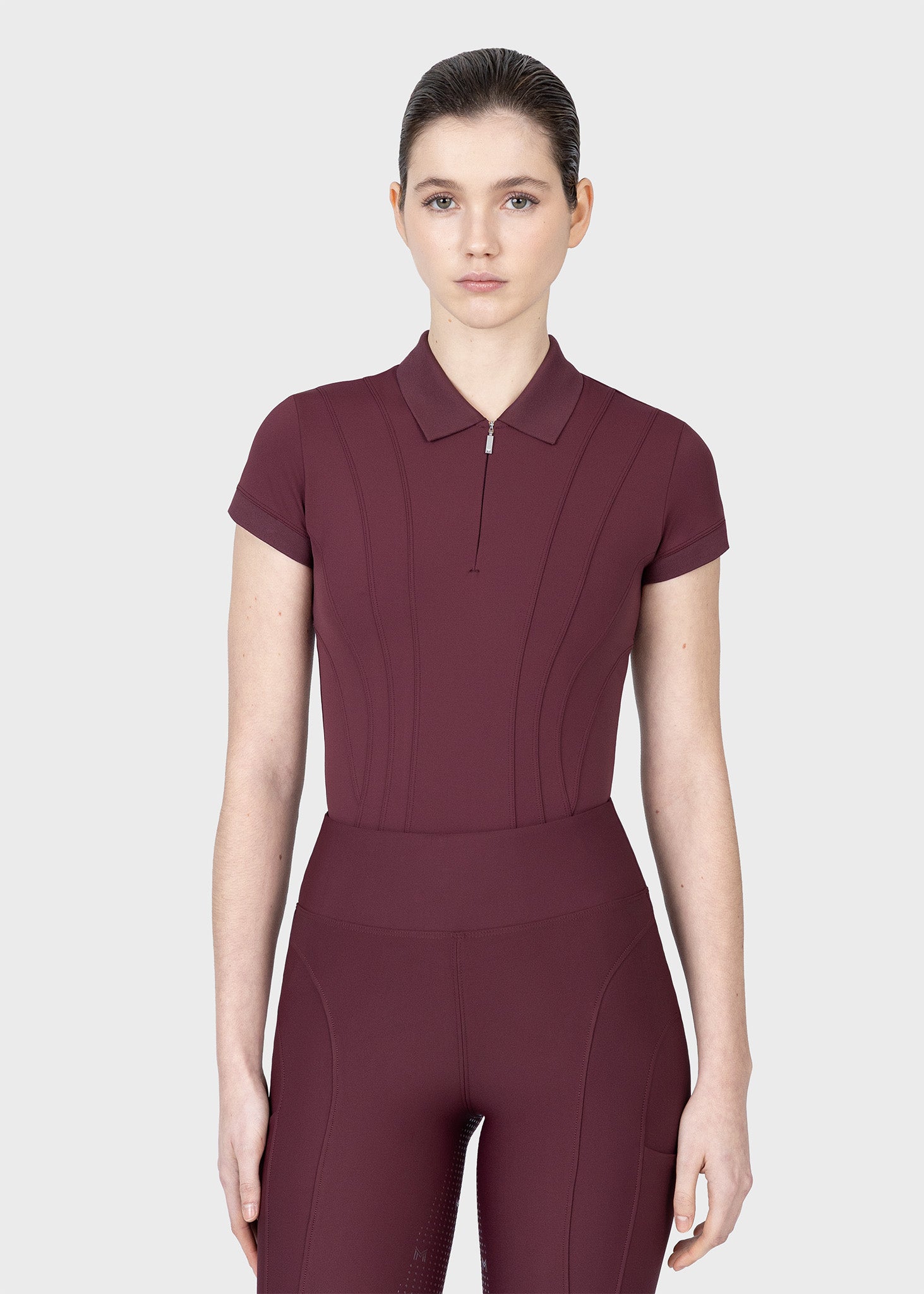 Arc Short Sleeve Polo Shirt (Rosewood)