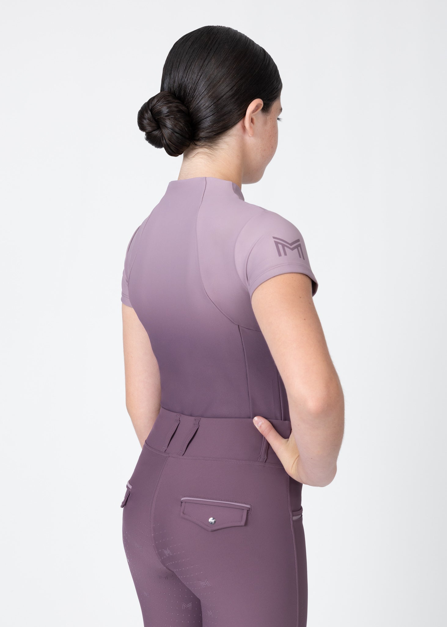 YR Ombré Short Sleeve Base Layer (Plum)