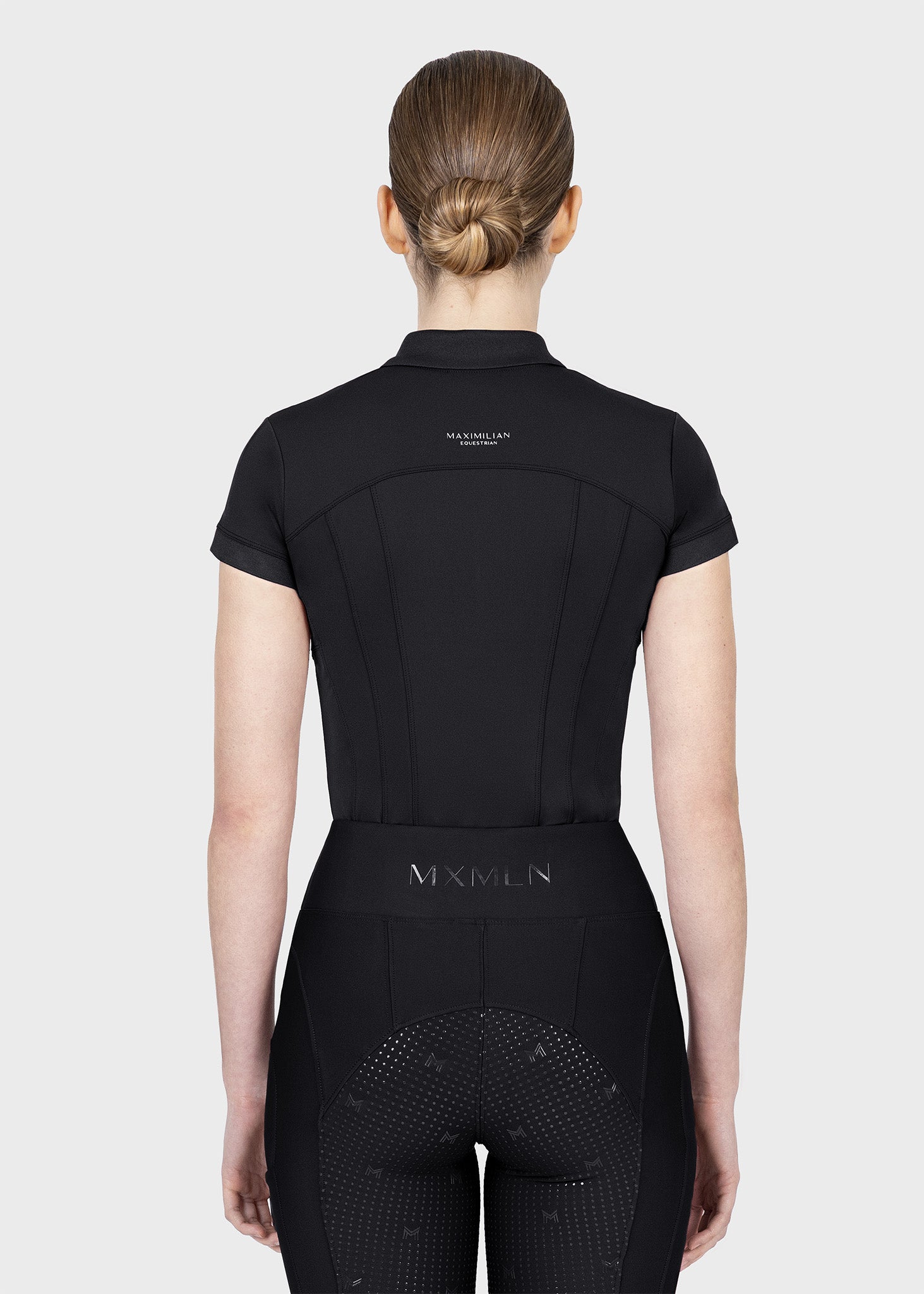 Arc Short Sleeve Polo Shirt (Black)