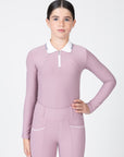 YR Concept Long Sleeve Polo Shirt (Mauve)