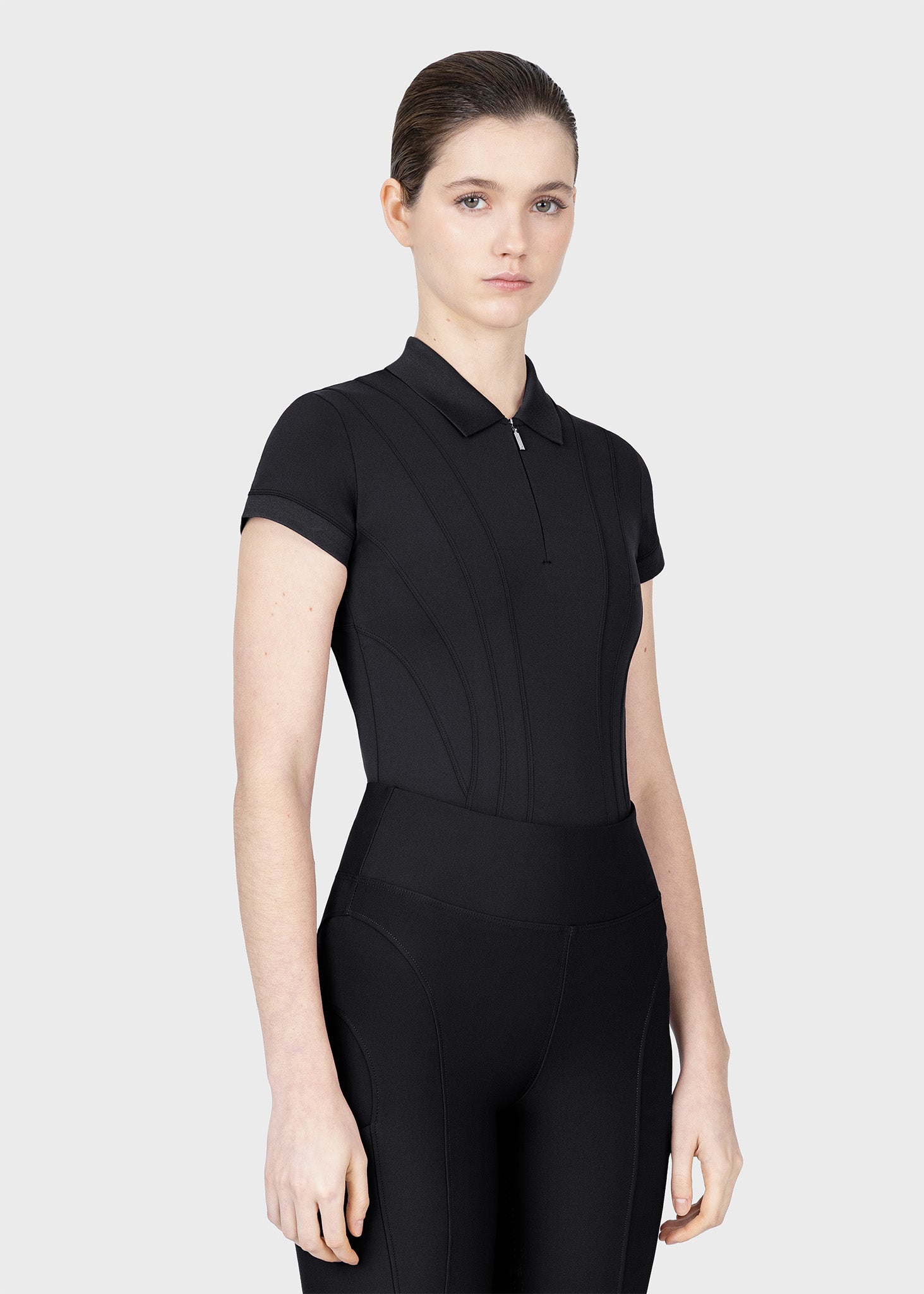 Arc Short Sleeve Polo Shirt (Black)