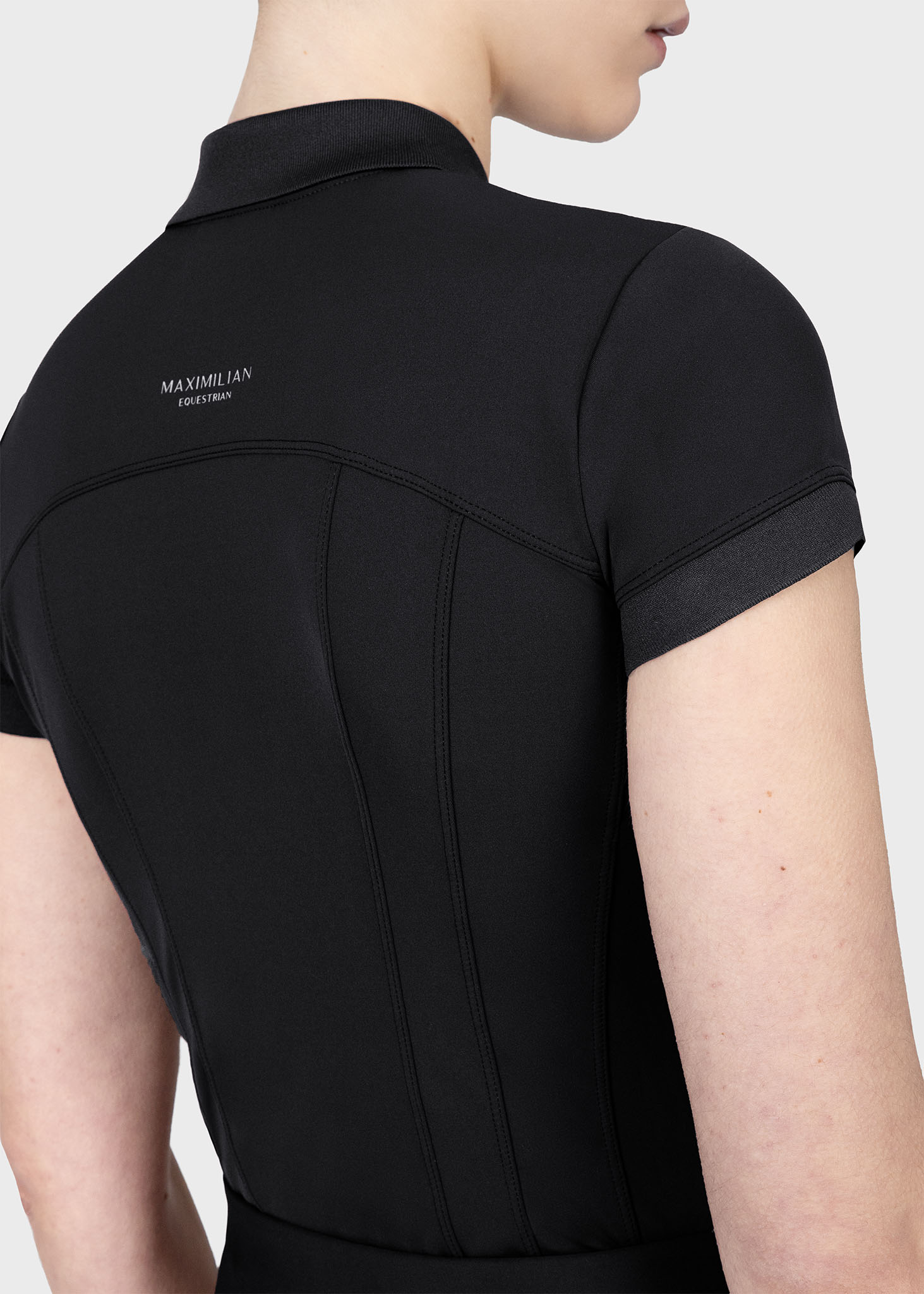 Arc Short Sleeve Polo Shirt (Black)