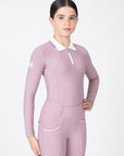 YR Concept Long Sleeve Polo Shirt (Mauve)